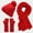 Red, variant on Sales Today Winter Beanie Hat Scarf Gloves Set for Women GIJNRIUIUA Under $20 Scarf Gloves Hat Set for Teen Girls Women&Men Autumn Winter Warm Hat Scarf Gloves Three Pieces Gray