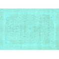 thumbnail image 1 of Ahgly Company Indoor Rectangle Abstract Light Blue Modern Area Rugs, 4' x 6', 1 of 4