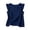 *Navy, variant on ClodeEU Women's Round Neck Ruffle Cap Sleeve Tank Top,Solid Color Casual Loose Fit Blouse Army Green,Women's Plus L