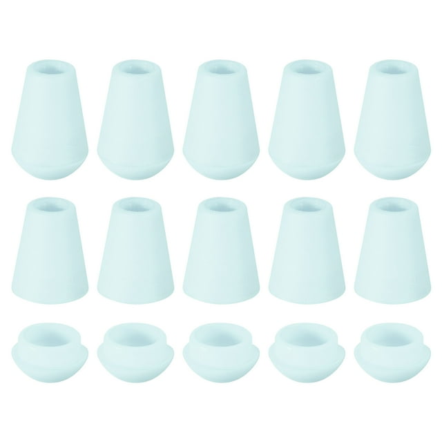 Unique Bargains 20Pack Plastic Cord Lock Bell End Stopper Cord End Lock Rope Fastener, Sky Blue
