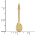thumbnail image 3 of 14k 3-D Tennis Racquet Charm C3541, 3 of 5