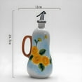 thumbnail image 7 of 18 Oz Hand Painted Relief Ceramic Olive Oil Bottle Dispenser for Kitchen 540mL, 7 of 7