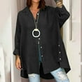 thumbnail image 2 of Siilsaa Cropped Cardigan Open Front Lightweight Cardigan Long Sleeve Button Down Loose Outwear Black,M, 2 of 5