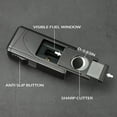 thumbnail image 4 of All in One Triple Jet Flame Butane Torch Lighter Built-in Cutter, Cutter V Cut, Punch, Holder Function, Draw Enhancer Tool, Refillable and Adjustable Windproof Lighter. Grey(Sold Without Gas) ﻿, 4 of 6