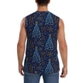 thumbnail image 4 of Balery Shining Christmas Tree Camisetas sin mangas para hombre, absorbe la humedad y protege contra el mal olor.-X-Large, 4 of 7
