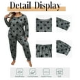 thumbnail image 5 of Musefolio Women Plus Size Casual 2 Piece Outfit Set Long Sleeve Pajama Set Loungewear Pullover Round Neck Autumn And Winter Set 1X-5X, 5 of 7