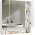 thumbnail image 3 of VASAGLE Armario de Baño con Puertas de Espejo, Armario de Pared, Estantes Ajustables, 16,5 x 70 x 75 cm, Blanco Nube, 3 of 6