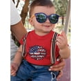 thumbnail image 2 of Patriotic Sunflower Bold Lineart T-Shirt Infant -Image by Shutterstock,  24 Months, 2 of 4