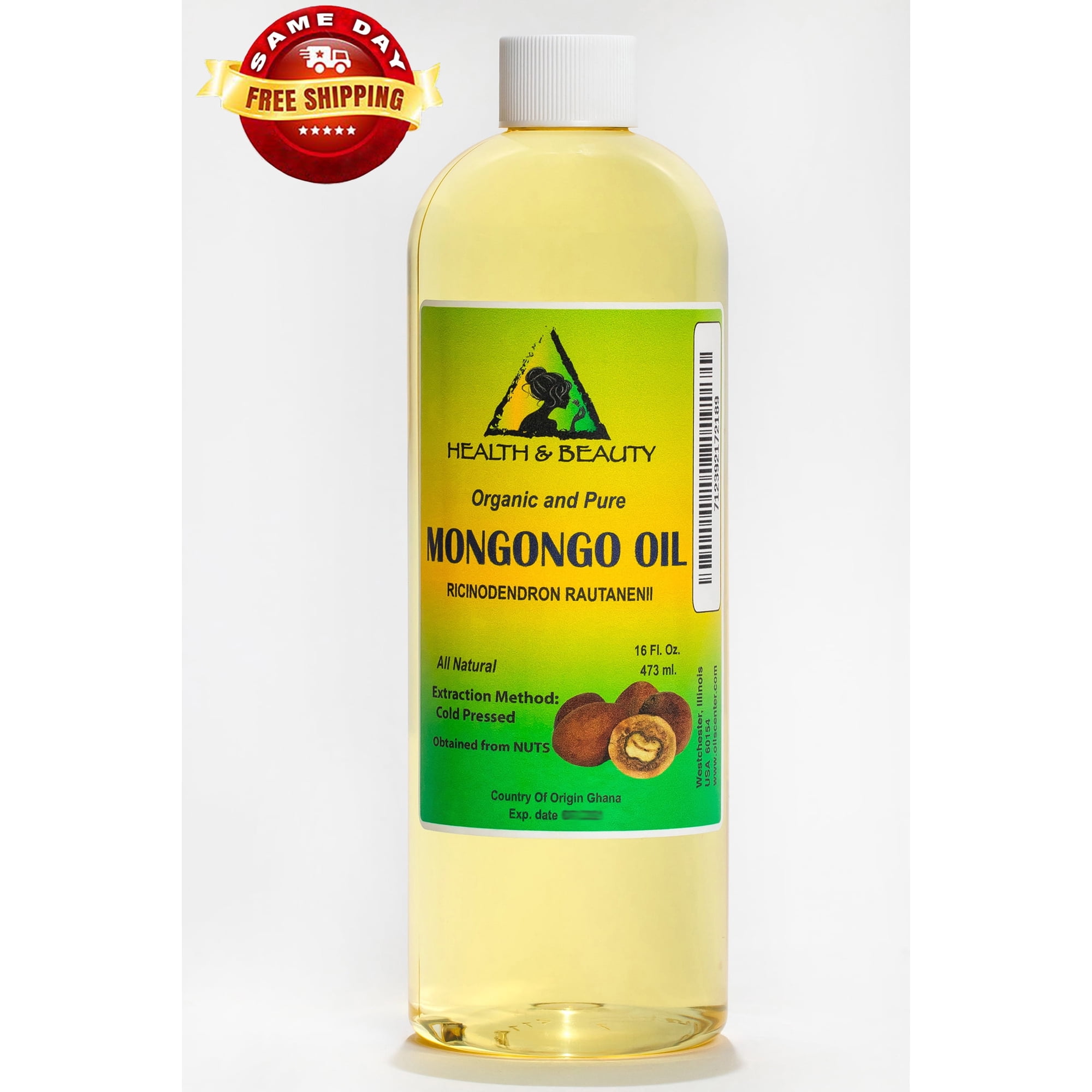 Mongongo Oil / Manketti Oil Organic Cold Pressed Natural Pure HEALTH & BEAUTY 16 oz