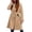 Khaki, variant on Winter Long Coat Double Trench Jacket With Lapel Belt And Inner For Cold Weather Outerwear Fashion winter clothing for women