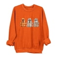 thumbnail image 2 of FDGIU Spooky Season Cute Ghost Graphic Women's Halloween Sweatshirt Oversized Crewneck Pullover Long Sleeve Casual Top Halloween Shirts for Women, 2 of 3