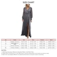 thumbnail image 5 of Vestido de Manga Larga Higoodz vestido Maxi Ajustado Encantador Con Abertura Lateral Cómoda Con Cuello en V para Boda para Dama para aniversario, 5 of 5