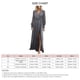 thumbnail image 4 of Vestido De Manga Larga Para Mujer, Vestido Largo Ajustado Con Lentejuelas Brillantes, Cuello En V, Abertura Lateral Cómoda Para Baile De Graduación Para Dama Para Aniversario Mgaxyff Otros, 4 of 5
