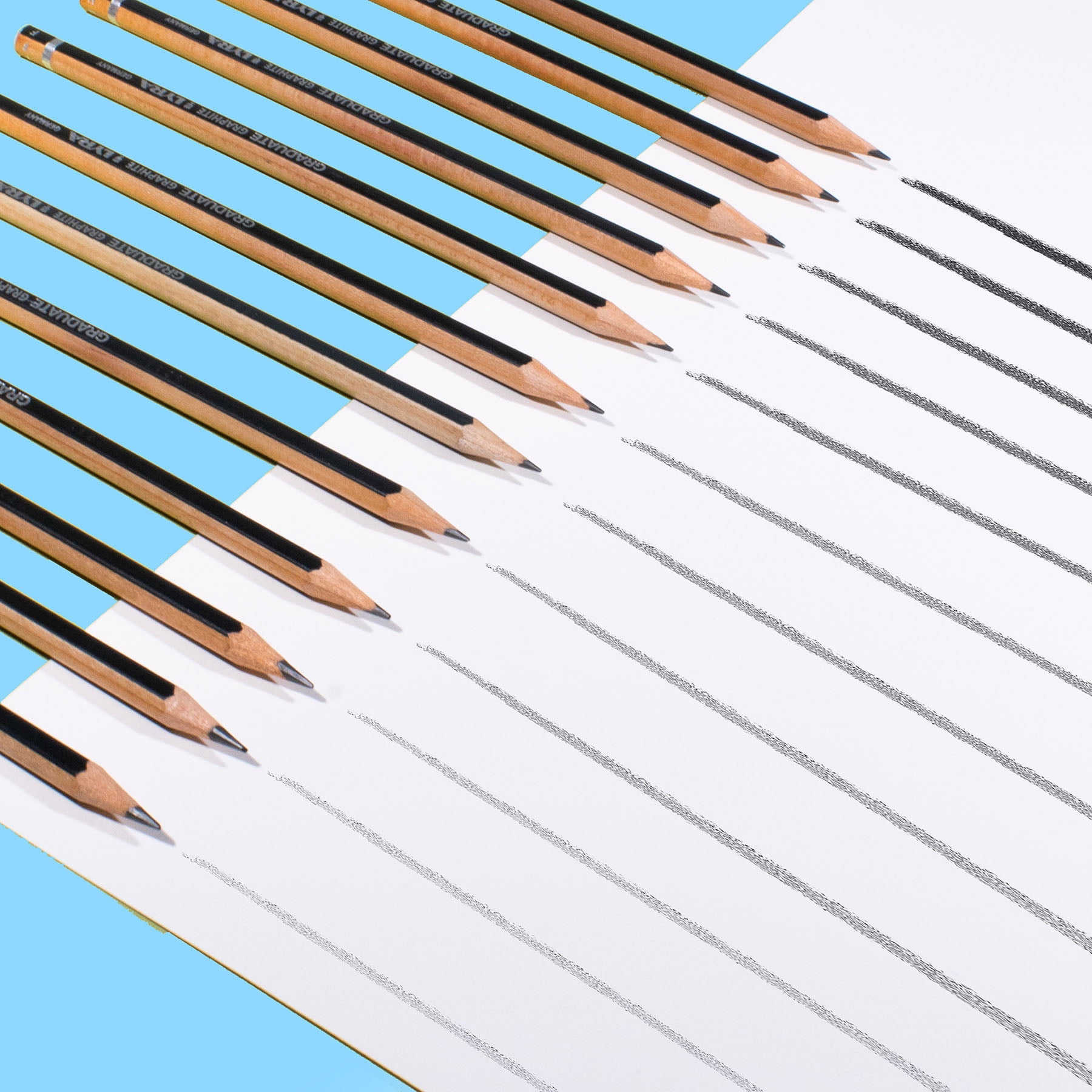 Lyra Graduate Graphite Pencil Set, Assorted Colors, 12 Per Set, 2 Sets