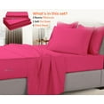 thumbnail image 2 of SGI Bedding 600 TC Egyptian Cotton Bed Sheet Set - Full XL Size Sheets 600 Count Sheets for Full XL Size Bed - Soft, Durable Sheets Cotton Sheets in 600 TC 12" Deep Hot Pink, 2 of 8