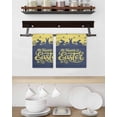 thumbnail image 3 of Happy Easter Rabbits Kitchen Dish Towels for Drying Dishes Set of 2, Spring Daisy Navy Silhouette Yellow Waffle Weave Microfiber Hand Tea Bathroom Towels Quick Dry & Absorbent Towel 15.7x23.6, 3 of 7