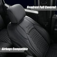 thumbnail image 5 of Coverado Custom Fit Tundra Car Seat Covers, Full Set Waterproof Auto Seat Protectors, Fit For 2014-2021 Toyota Tundra (Black), 5 of 9