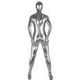 thumbnail image 2 of AltSkin Ensemble Complet Spandex/Lycra (TG, Argent Métallique), 2 of 2