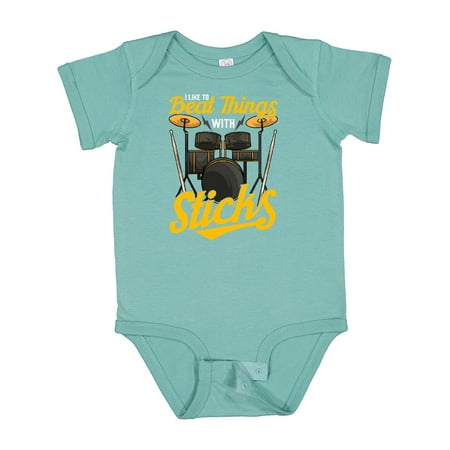 

Inktastic Drummer Funny Drum Music Quote Gift Baby Boy or Baby Girl Bodysuit