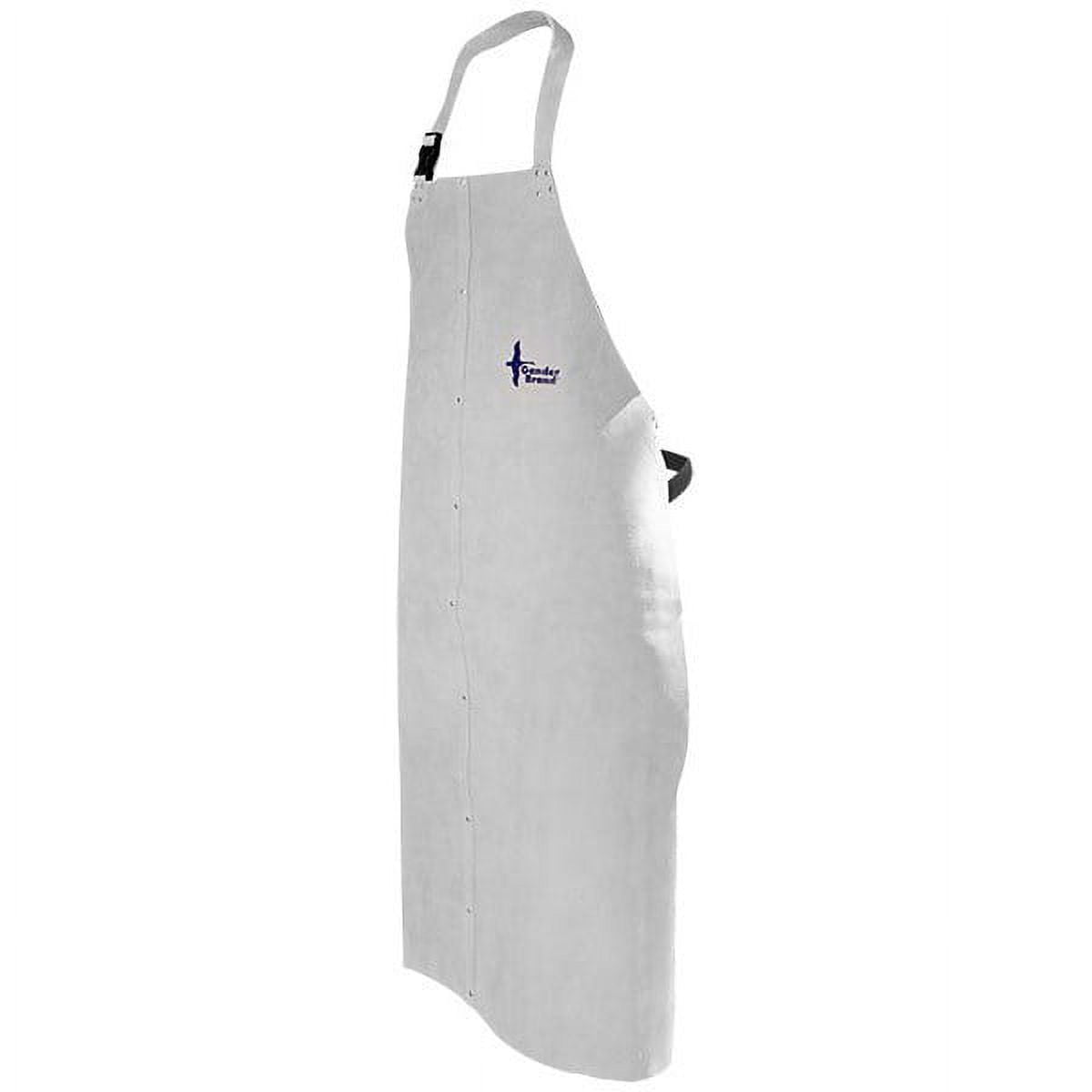 Bob Dale 64-1-63 Welding Apron Leather Bib Apron 24x36 Pearl Grey 