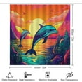thumbnail image 2 of Marine World Dolphin 4pcs Shower Curtain Decoration ，modern Home Decoration, Waterproof Shower Curtain 4pcs, 2 of 8