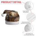 thumbnail image 4 of Fuzoiu Regal Dog In Royal Attire Print Santa Hat Christmas Hat for Adults,Santa Hats with Pompom, Unisex Xmas Holiday Hat for Christmas New Year Festive Party Supplies, 4 of 6