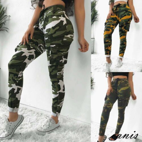 Fubotevic Mens Casual Camouflage Plus Size Ripstop Multi-Pockets Loose Fit Cargo Pants 