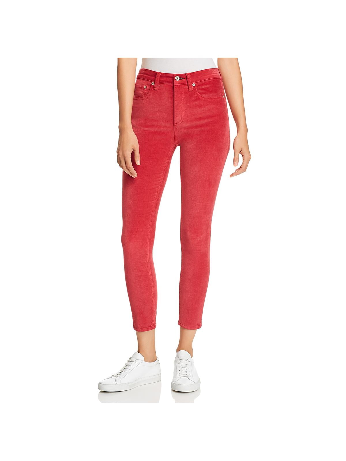 high rise colored jeans
