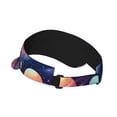thumbnail image 2 of Sikiie Planet Pastel Galaxy Sun Visor Hat Adjustable Velcro Golf Visor Sports Sunscreen Visor Hat for Outdoor Activities, 2 of 7