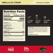(2 pack) Optimum Nutrition Gold Standard 100% Whey Protein Powder, Vanilla Ice Cream, 3.96 lb