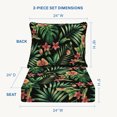 thumbnail image 6 of Oahu Tropical Black Essentials Deep Seating Cushion, 6 of 8