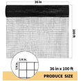 thumbnail image 2 of 2025 New Hardware Cloth 1/4 inch 36" x 100' ft 23 Gauge - Black Vinyl Coated Wire Mesh Roll Chicken Wire Fencing, Garden Wire Fence Rolls, 2 of 6