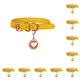 thumbnail image 2 of Greeniant Collar para perro, tamaño compacto, placa de identificación personalizada para cachorros, diseño ligero, artesanía exquisita, Amarillo 10Conjunto, 2 of 6