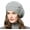 Grey, variant on Women's Beret Hat with Flowers & Pearls, Rabbit Hair Blend French Beret