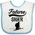 thumbnail image 3 of Inktastic Skiing Future Skier Boys or Girls Baby Bib, 3 of 4