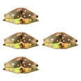 thumbnail image 2 of DOLITY 4Pcs Folding Hinges Edge Hinges for Computer Desk Butler Tray Doors 20x6.5x0.2cm, 2 of 9
