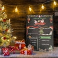 thumbnail image 3 of RUIG Christmas Countdown 25 Days Wreath Advent Calendar, Christmas Countdown Calendar Blackboard Christmas Wish List Double Sided Sign Reusable Wooden Board for Kids, 3 of 9