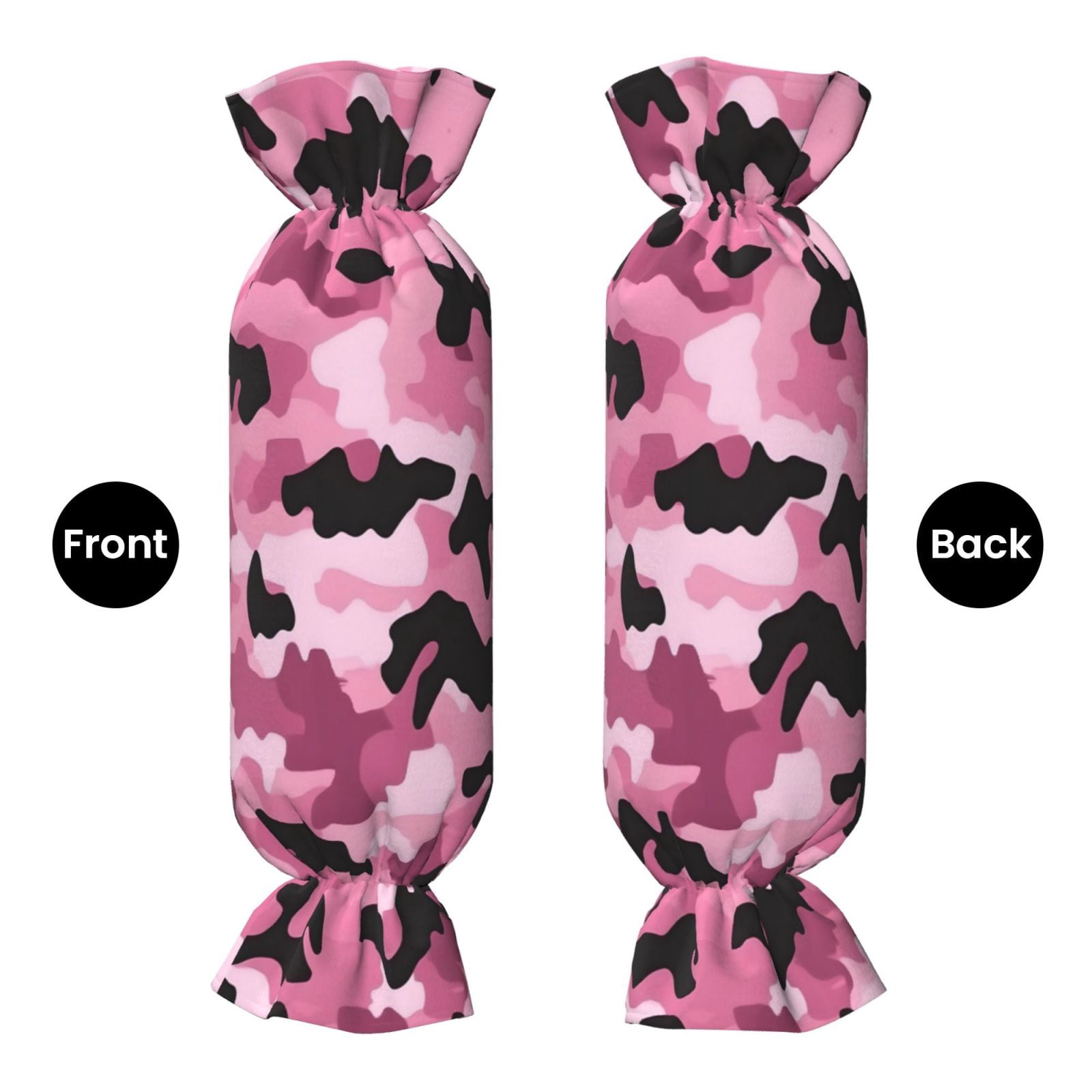 Candy Throw Pillow Travel Cervical Pillow Cylindrical Neck Body Cushion With Insert For Bed Couch Home Decor 9.8x24.4in Texture Military Camouflage Pattern Abstract Pink_2