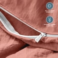 thumbnail image 6 of Bare Home Washed Duvet Cover Set - Ultra-Soft - Premium 1800 Collection - 3 Piece - King/Cal King, Dusty Rose, 6 of 9