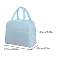 thumbnail image 3 of Lunch Bag Lunch Box for Women & Men, Insulated Lunch Box with Handle, Leakproof Reusable Lunch Tote Bags for Work/Office/Travel/Picnic(Blue), 3 of 7