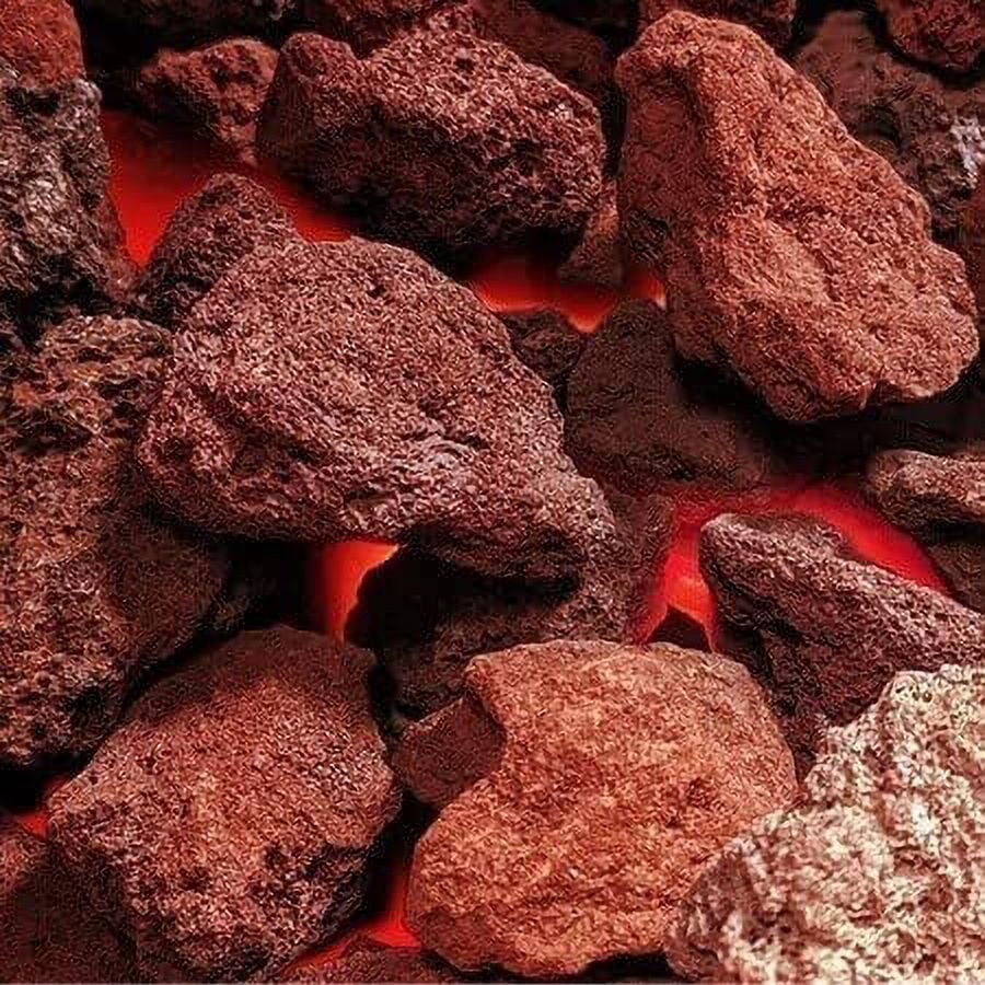 Jumbo Red Lava Rock HandSorted GrillingGrade And HighHeat Safe For Grills, Firepits