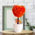 thumbnail image 5 of Artificial Heart Topiary Tree - 10.2 Inch Potted with Green Leaves, Mini Bonsai for Desktop Decor, Shelf Decorations, and Indoor Home Ornamental Displays, 5 of 6
