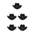 thumbnail image 1 of Decodeary Western Outback Cowboy Hat Channel Inner Cowboy Classic Hat Large Brim Provides black 5Set, 1 of 6