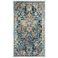 thumbnail image 2 of SAFAVIEH Savannah Dafina Faded Transitional Polyester Area Rug, Navy/Cream, 3' x 5', 2 of 7