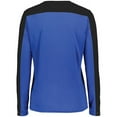 thumbnail image 5 of Holloway 223702.289.2XL Ladies Momentum Team Long Sleeve T-Shirt, Royal & Black - 2XL, 5 of 5