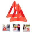 thumbnail image 4 of HAKIDZEL 3Pcs Red Plastic Warning Triangles for Roadside Emergencies 10.1*10.1*8.9in, 4 of 8