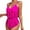 Hot Pink, variant on HomeGardon Bathing Suit for Women,Womens Swimsuits Women's Padded Plus Size Overlay Print Swimsuit,S-XL