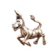 thumbnail image 2 of Mini estatua de de latón, figura en miniatura, escultura de animal antigua única, adorno de para tablero, decoración de mesa de té, 2 of 9