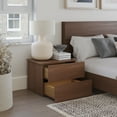 thumbnail image 4 of Nexera Milo 3-Piece Floating Platform Bedroom Set, Brown, Queen, 4 of 7