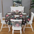 thumbnail image 2 of Pioneer Flower Floral Print Pattern Round Tablecloth 60"x60",Wrinkle Wipeable Table Cloth for Kitchen Dining Room Picnic Patio Party, 2 of 6